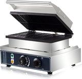 Máquina de Waffles 110V, 1600W, 10 Rejillas, Acero Inoxidable