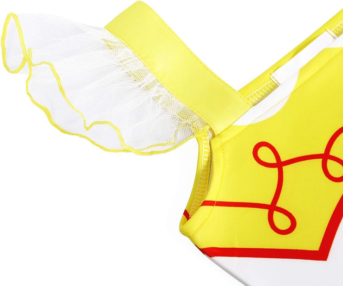Disfraz de Vaquera Jurebecia, Ropa con Encaje y Volantes