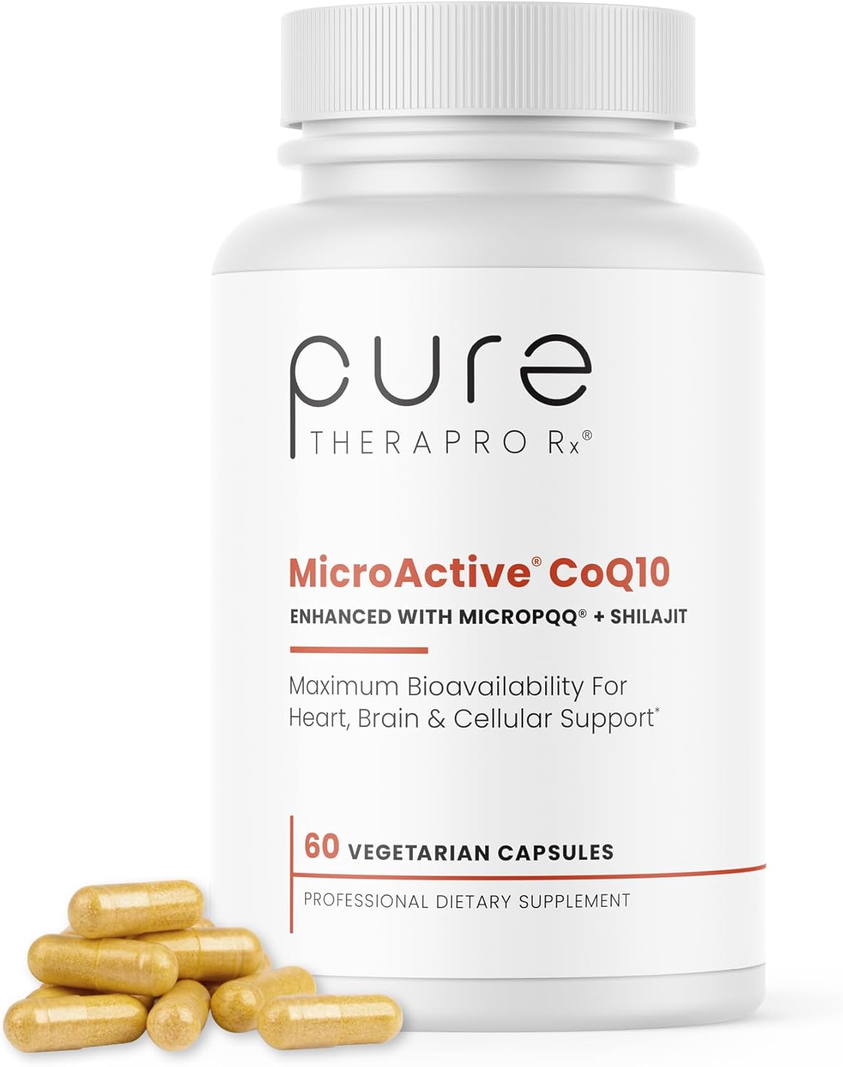 MicroActive CoQ10 con MicroPQQ + Shilajit, 60 Veg Caps