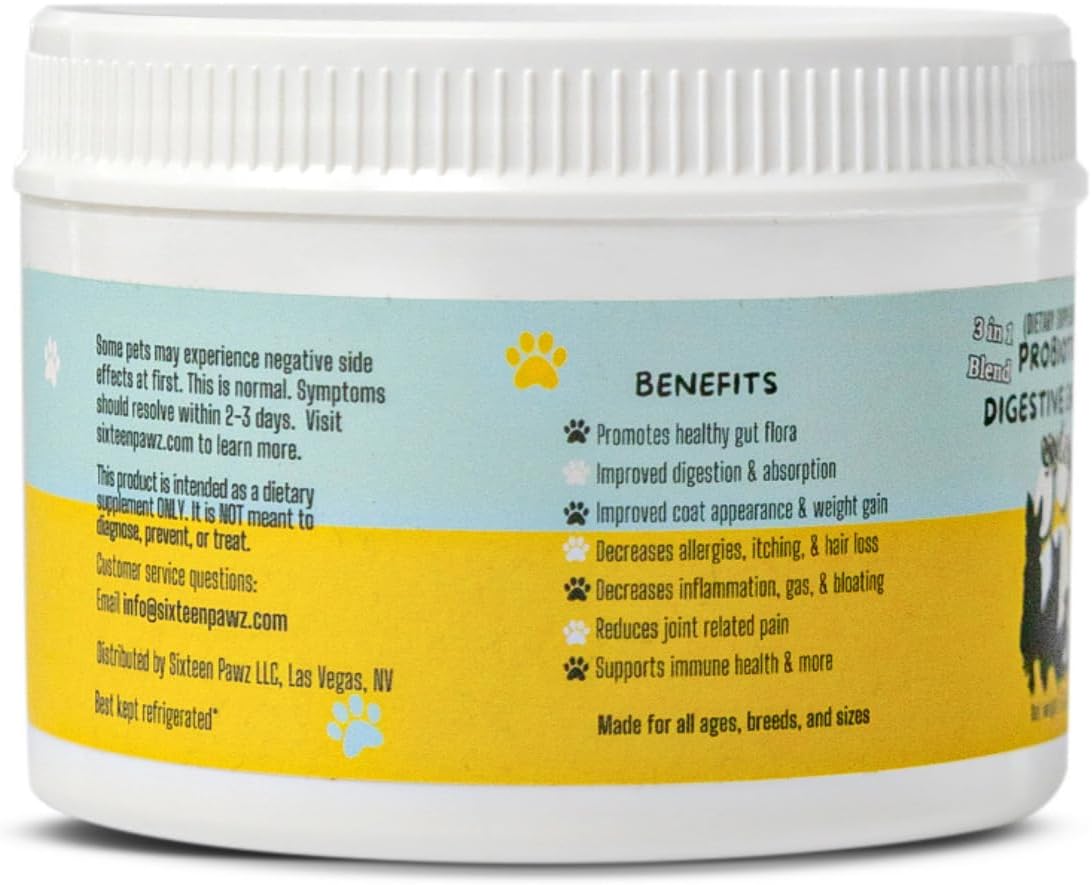 Probioticos y Enzimas Digestivas para Perros - Soporte Digestivo