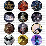 Pesadilla Antes de Navidad Pinback Botones Set de 12