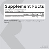 Suplemento Vitamina C 1000 mg 240 cáp apoyo inmunológico
