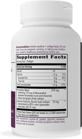 Nature&#39;s Way Resveratrol-Forte, protege de los radicales libres*, 60 cápsulas blandas