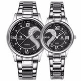 Relojes de pulsera románticos de acero inoxidable