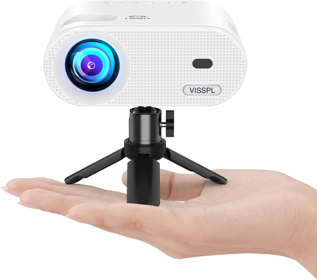 Proyector Mini VISSPL Full HD 1080P, Portátil, Compatible HDMI