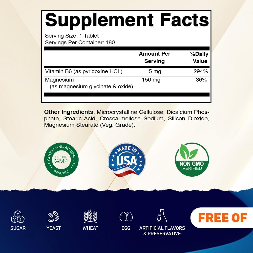 Vitamatic Magnesio Glicinato 500mg – 180 Tab Vegetarian