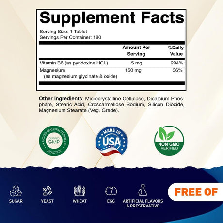 Vitamatic Magnesio Glicinato 500mg – 180 Tab Vegetarian