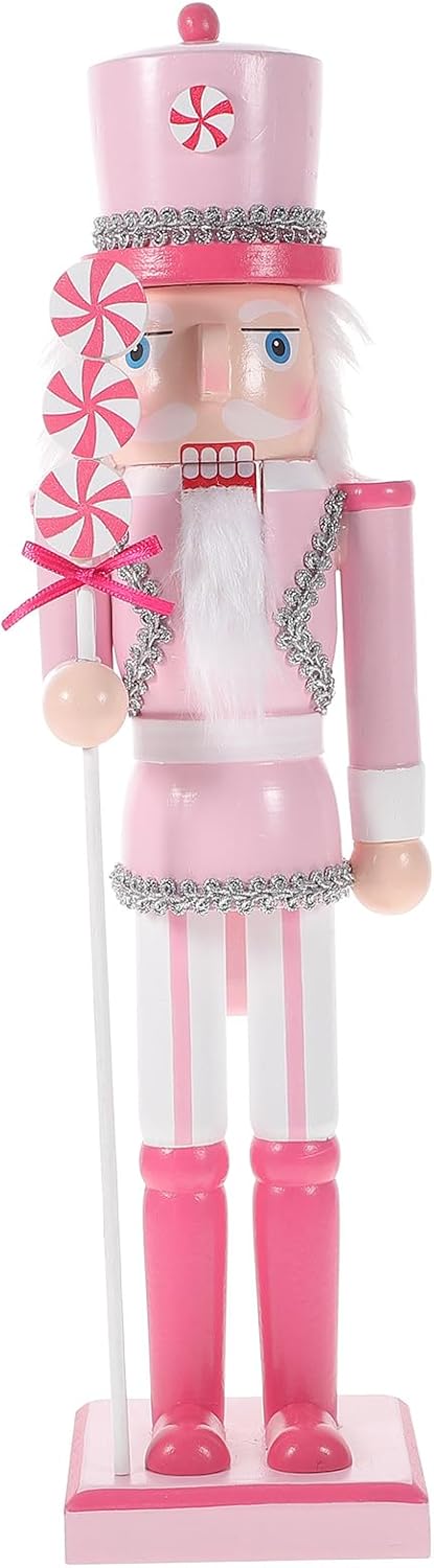 Figuras de soldado navideño, decoraciones de Navidad, 14 pulgadas
