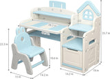 Mesa de actividades para niños ajustable en altura UNICOO