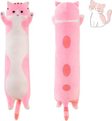 Peluche de gato rosado suave y larga 36 pulgadas