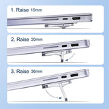 Hagibis Soporte para laptop de altura ajustable