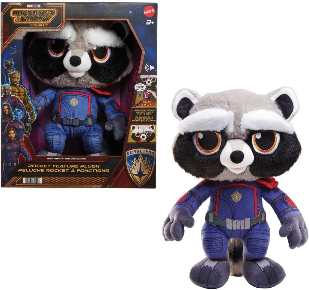 Muñeco Plush de Rocket Raccoon con sonido - Marvel