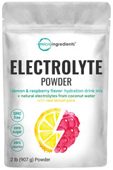 Suplemento Electrolito en polvo de hidratación frambuesa 2lb