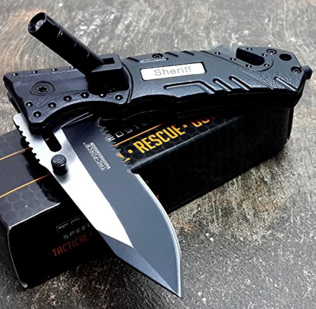 CUCHILLOS TAC-FORCE Cuchillo de rescate apertura asistida