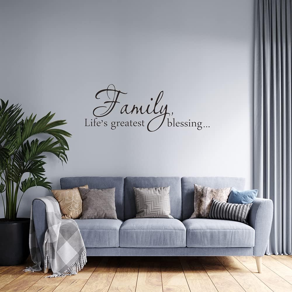 Vinilo Decorativo de Pared, Family Life, 22 x 8.3