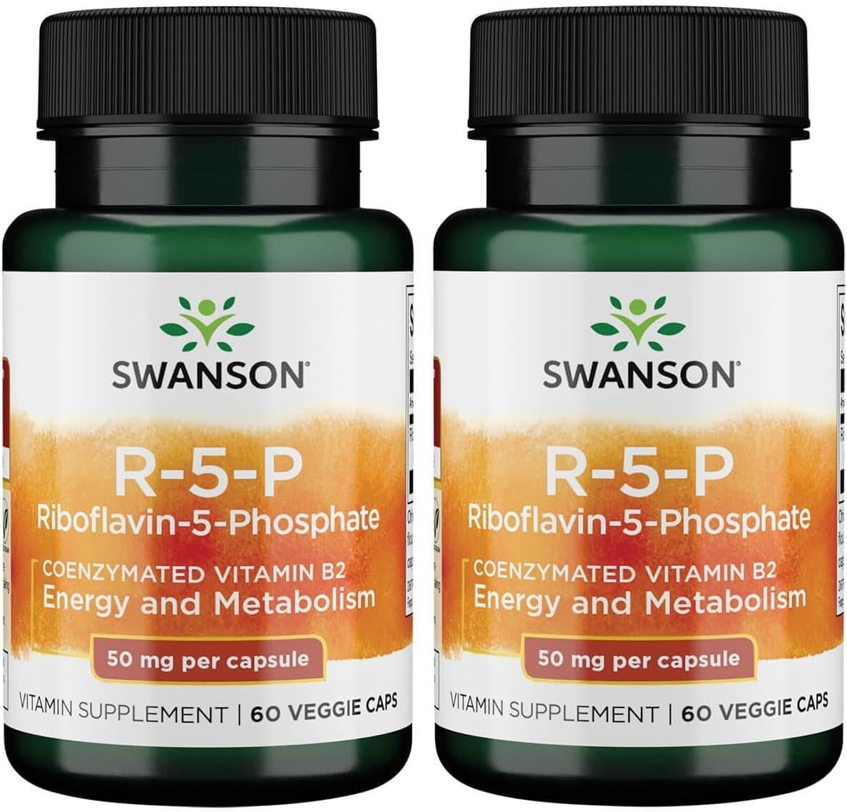 Suplemento R-5-P de Swanson Vitamina B2 Energía y Metabolismo 2x60