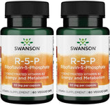 Suplemento R-5-P de Swanson Vitamina B2 Energía y Metabolismo 2x60