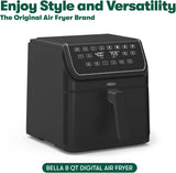Freidora de aire Bella 8 Qt, 1750W, tecnología TurboCrisp