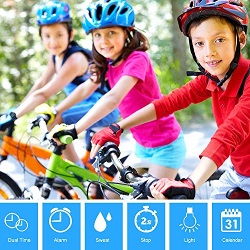 Reloj digital deportivo para niños impermeables