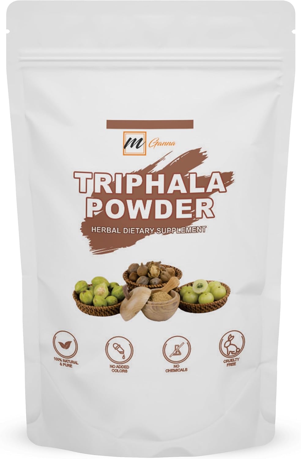 Suplemento Polvo de trifala 100% natural para una piel 227 G