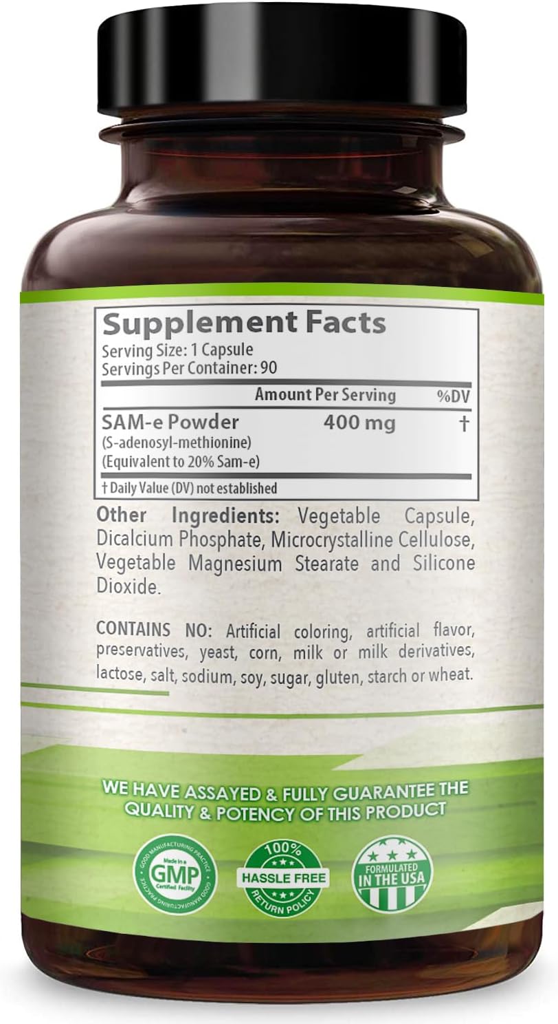 Suplemento Healthy Way SAM-e - S-adenosil metionina 400 mg