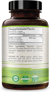 Suplemento Healthy Way SAM-e - S-adenosil metionina 400 mg