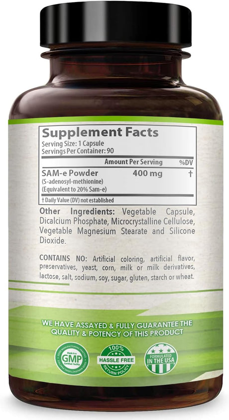 Suplemento Healthy Way SAM-e - S-adenosil metionina 400 mg
