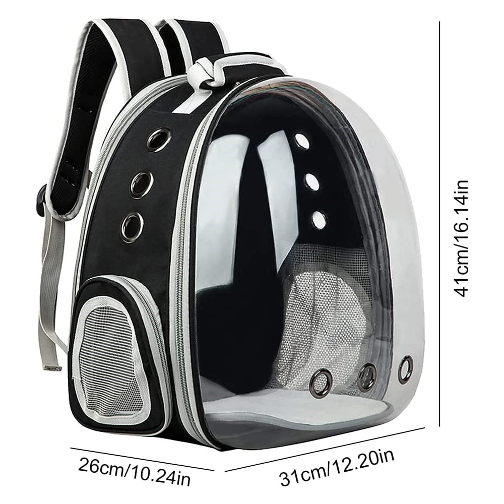Mochila transparente para mascotas aprobada por aerolíneas
