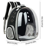 Mochila transparente para mascotas aprobada por aerolíneas