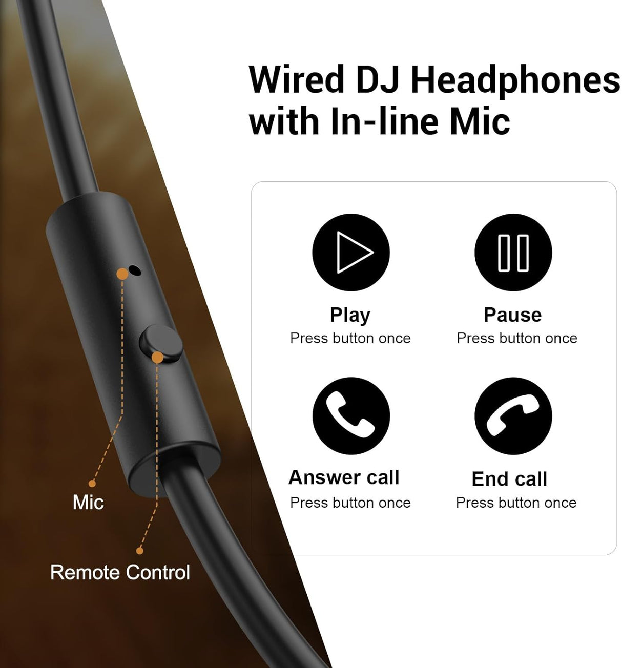 Auriculares OneOdio Monitores 50mm para DJ y Estudio