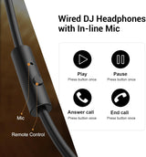 Auriculares OneOdio Monitores 50mm para DJ y Estudio