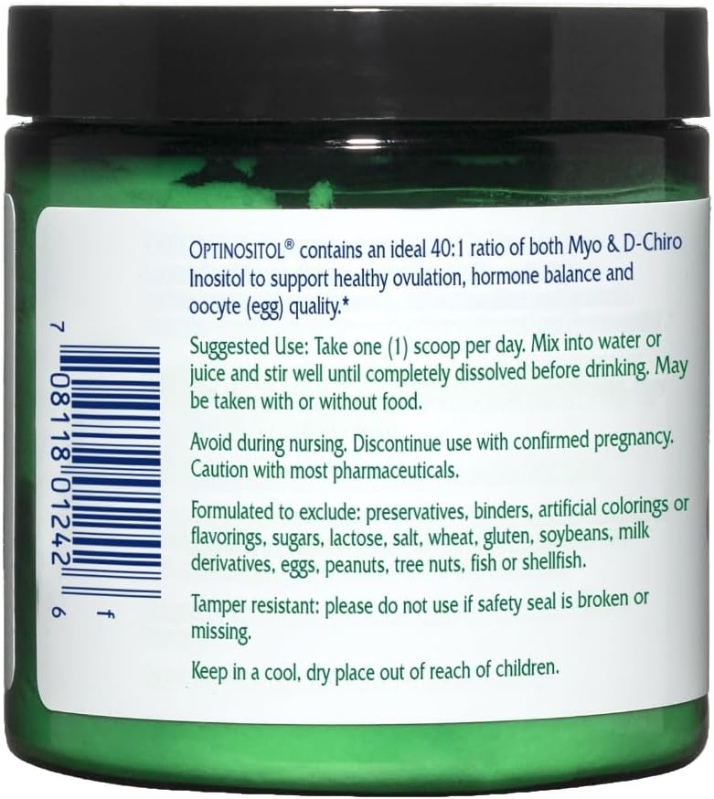 Vitanica Optinositol Suplemento para Ovulación 4.4 Oz