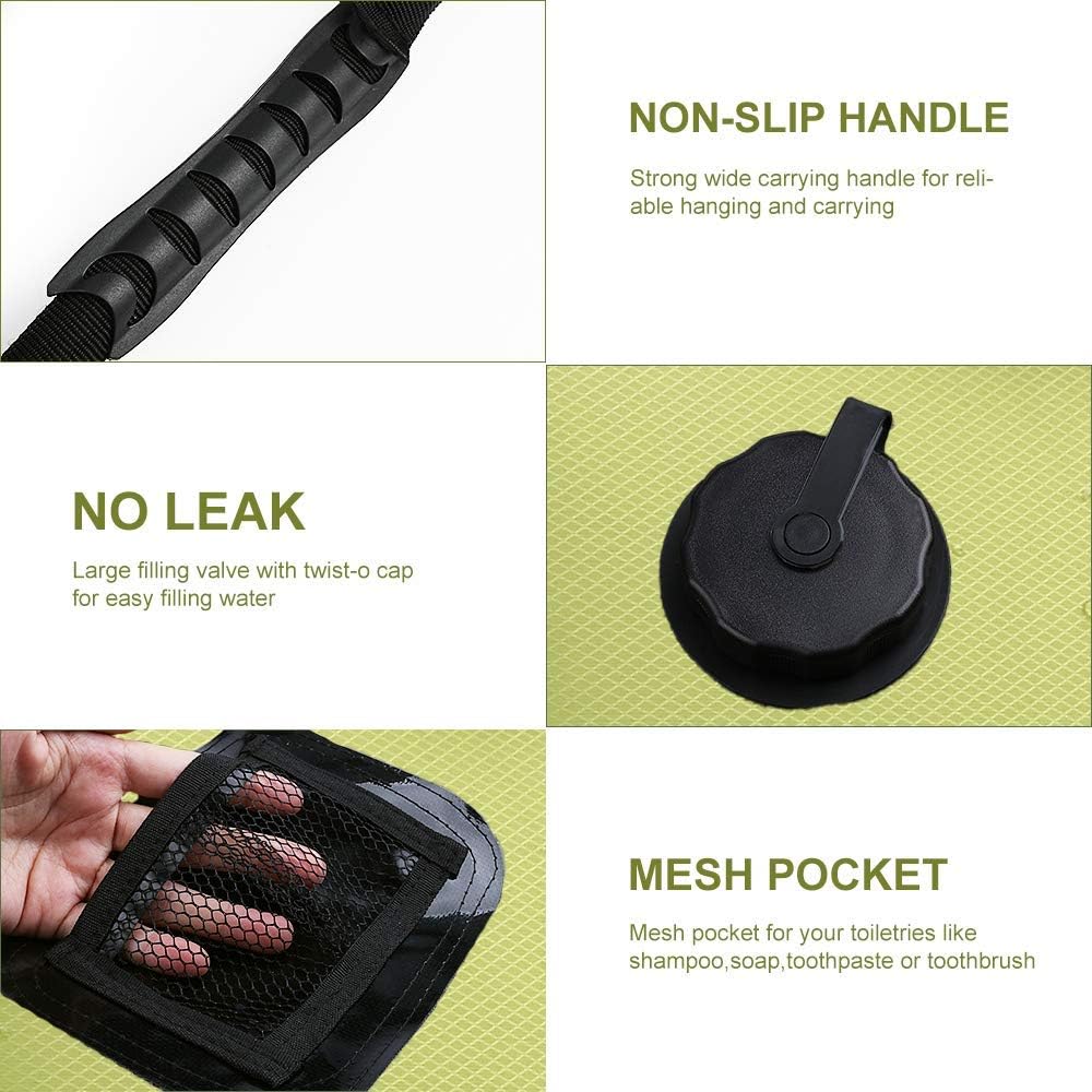 Ducha Solar Portátil Calefacción Solar Manguera Desmontable