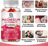 Gominolas de Magnesio Glycinato 400 mg, Vit D+B6, 120u