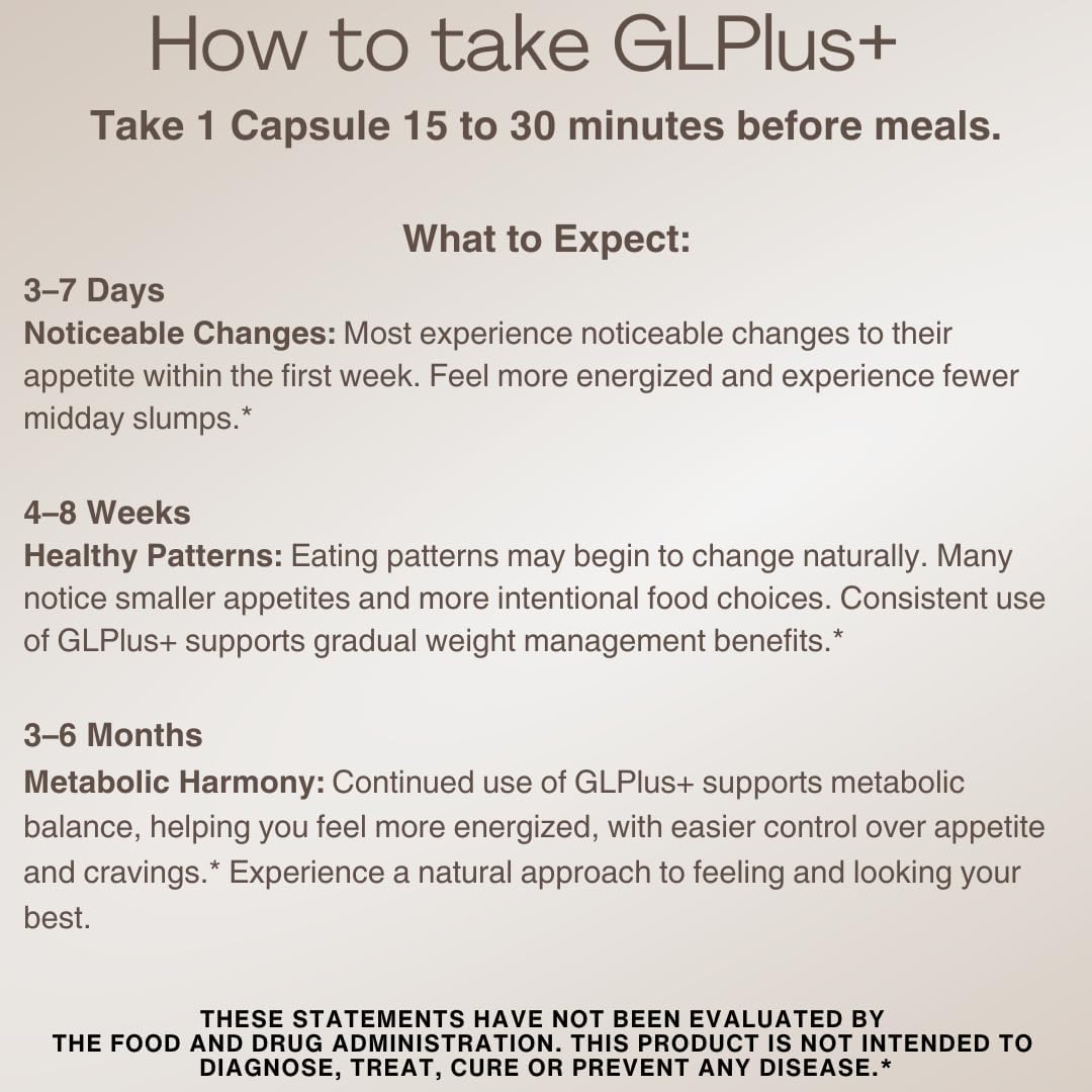 Suplemento GLP-1 para el Apetito y Metabolismo - 60 Cápsulas