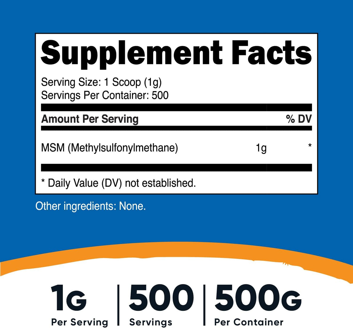 Suplemento en Polvo puro (metilsulfonilmetano)