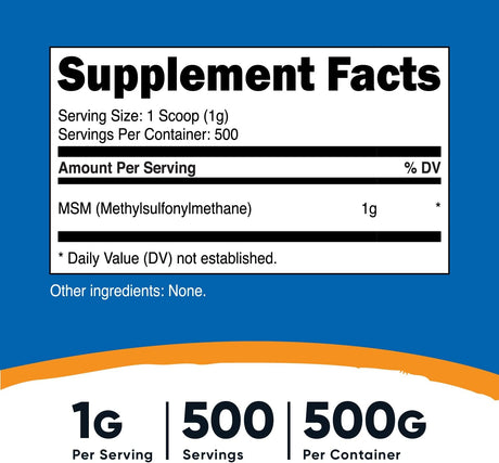 Suplemento en Polvo puro (metilsulfonilmetano)