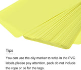 MECCANIXITY Etiquetas de envío de plástico con alambres impermeables