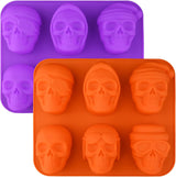 Moldes de silicona Sakolla para pasteles en forma de calavera