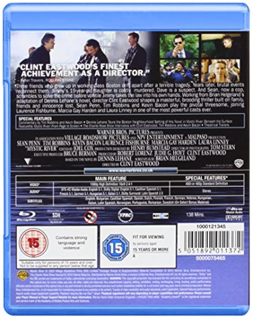 Mystic River [Blu-ray] [2003] [Region Free]