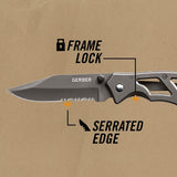 Cuchillo de filo fino en color gris
