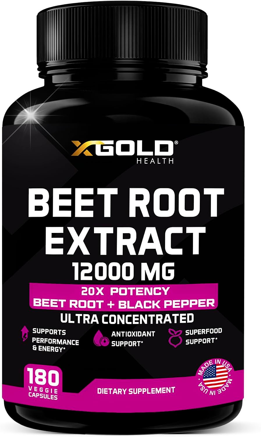 Cápsulas de Extracto de Remolacha 12000mg - Potente Suplemento