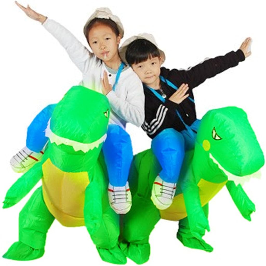 Disfraz inflable de dinosaurio T-Rex 3-6 años color verde