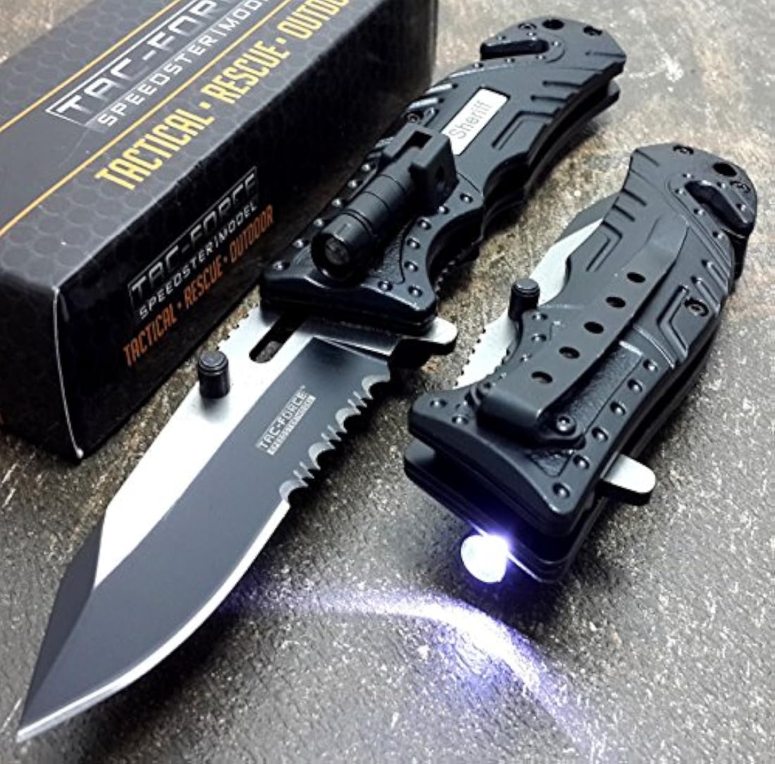 CUCHILLOS TAC-FORCE Cuchillo de rescate apertura asistida