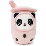 Peluche Boba con cara te burbujeante de panda  13.7 pulgadas