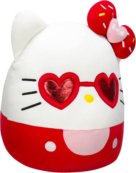 Peluches Squishmallows Sanrio  Hello Kitty con lentes 14