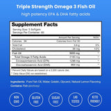 Suplemento de aceite de pescado Omega 3 de 3600 mg EPA y DHA