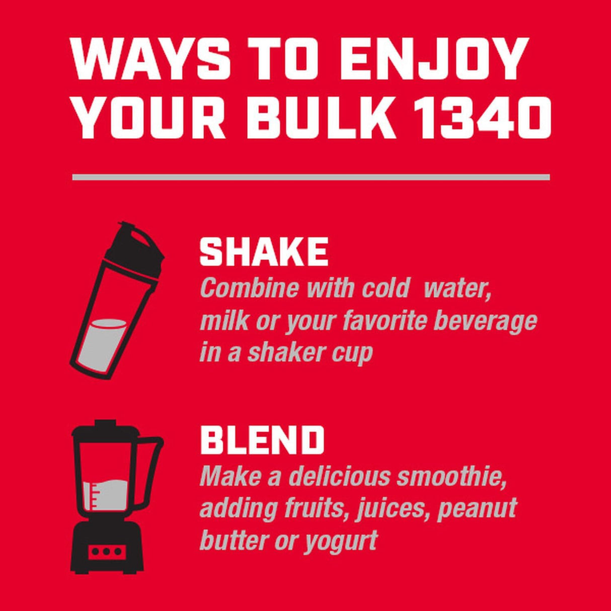 Suplemento GNC Pro Performance Bulk 1340 Energía Muscular