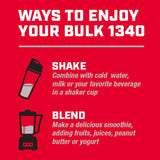Suplemento GNC Pro Performance Bulk 1340 Energía Muscular