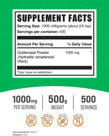 Polvo de Raíz de Sello Dorado - Suplemento Herbal Sin Gluten